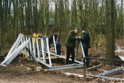 bouw stalen brug 002